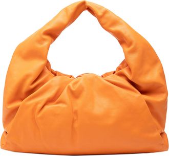 Bottega Veneta Womens Pre-owned Lambskin The Shoulder Pouch - Orange Leather - One Size