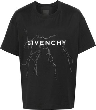 Givenchy logo-print cotton T-shirt - men - Cotton - L - Black