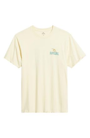 Rip Curl Shred Til Dead Cotton Graphic T-Shirt in Lemon Ice at Nordstrom, Size Xx-Large