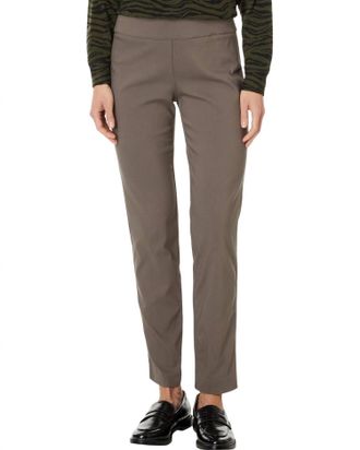 Elliott Lauren Control Stretch Pull-On Ankle Pants With Back Slit Detail In Toast