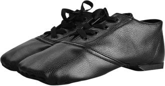 Generic Dance Shoes for Women Heels for Women Cut PU Soft Ethnic Ballet Folk Dance Shoes Ladies Shoes Size 4 (Black, 5.5)