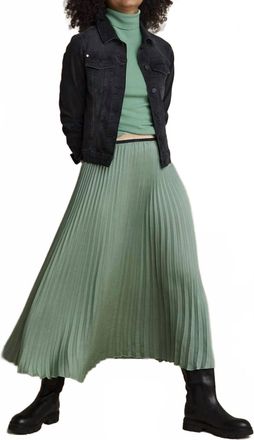 Summum Womens Plisse Skirt In Jade