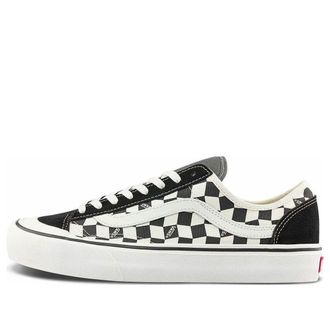 Vans Style 136 Decon Vr3 SF Casual Low Top Skateboarding Shoes Unisex Black White Grid VN0A4BX91KP