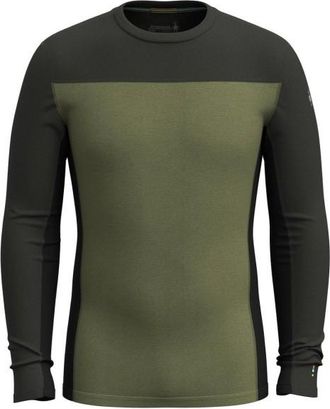 Smartwool Classic Thermal Merino BL Colorblock Crew Boxed Merinounterwäsche für Herren | oliv