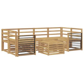 vidaXL Juegos De Sof&aacute;s Madera De Acacia S&oacute;lida Vidaxl