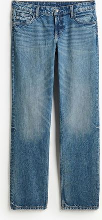 H&M Straight Low Jeans - Blue