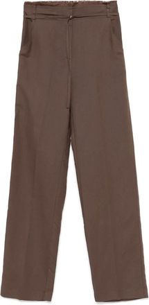 Patrizia Pepe Pantaloni con dettaglio sfilacciato - Marrone