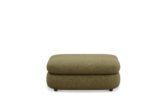 Castlery Fable Side Ottoman Customized, Performance Boucle Moss, Spill Resistant, Ultra Deep Seats for Ottomans