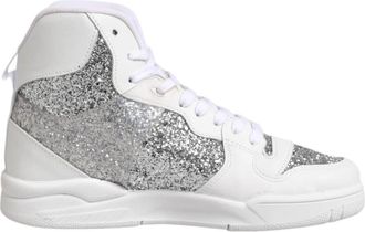 Chiara Ferragni High Top Sneakers - Dames - Sneakers - Wit - 39 EU - Leer - Schoenen