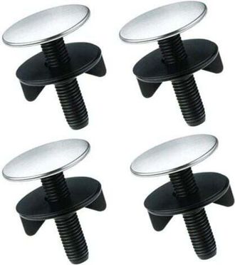 OEM Set Di 4 Tappi Per Rubinetto Da Cucina In Acciaio Inox, Diametro Regolabile Da 12 A 40 Mm, Per Lavello E Bagno
