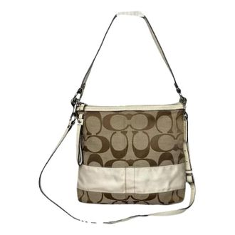 Coach Borsa a spalla in tela Pre-owned - - Pre-owned - Donna - Beige - ONE SIZE