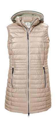 G.I.G.A. DX by killtec Steppweste GS 70 WMN QLTD VST, Damen, Gr. 36, beige (hellbeige), Oberstoff: 100% Polyester, Futter: 100% Polyester (recycelt), Wattierung: 100% Polyes