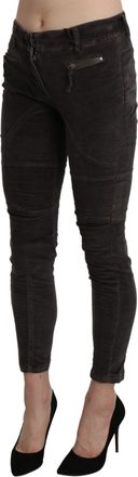 Ermanno Scervino Velvet Capri Cropped Cotton Womens Pants