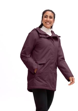 Maier Sports Winterjacke MAIER SPORTS DA-MANTEL MTEX EL. LISBON COAT, Damen, Gr. 36, rich soil, Obermaterial: 100% Polyester, Jacken Winterjacke, Wasser- & Winddic