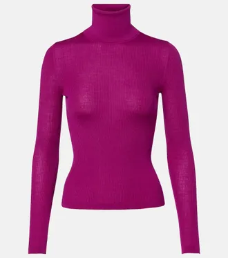 Saint Laurent Wool, cashmere, and silk sweater