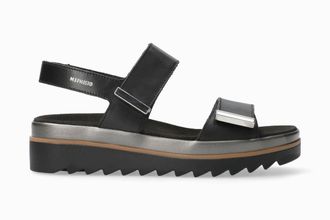 Mephisto Womens Dominica Adjustable Strap Sport Sandal In Black