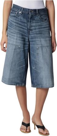 Haikure Legacy Short - Dames - Denim shorts - Blauw - W26 - Katoen - Korte Broeken