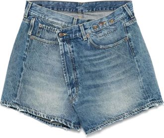 R13 Shorts denim Crossover - Blu