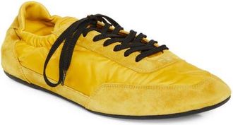 Prada Collapse Mixed Media Low Top Sneaker in Topazio at Nordstrom, Size 11.5Us