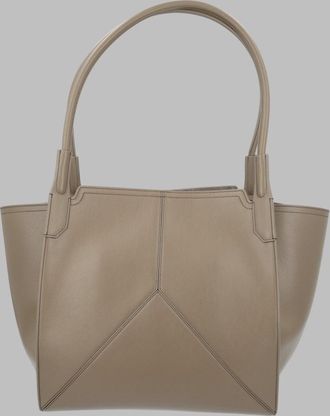 Victoria Beckham Womens Tote Bag Victoria Beige Calf Leather Shoulder