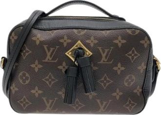 Louis Vuitton Pre-owned Monogram Santonge Schoudertas van Gecoat Canvas - Dames - Vintage Schoudertas - Bruin - ONE Size - Leer - Vintage