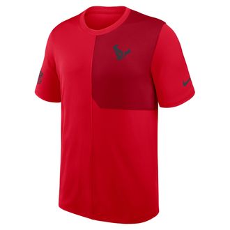 Nike Houston Texans Sideline Coach Nike Mens Dri-FIT NFL Top in Red | 03B20CDS9H-58P