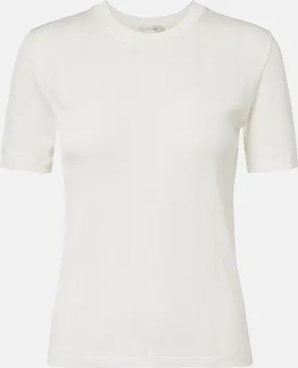 The Row Etina ribbed-knit cotton T-shirt