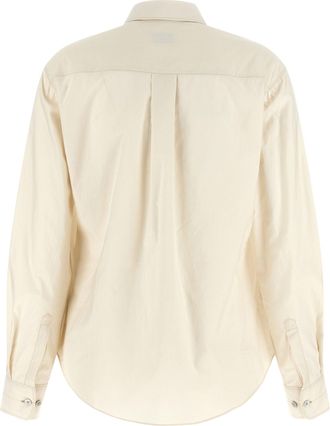 Christophe Lemaire Pointed Collar Cotton-Silk Shirt - cream
