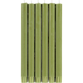 British Colour Standard Dinner Candles - Set of 25 in Olive Green at Nordstrom