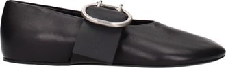 Jil Sander Black Leather Ballet Womens Flats