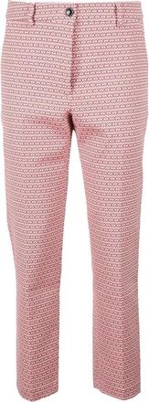 Seventy Trousers Cotton/Polyester/Elastane - Beige/Fuxia