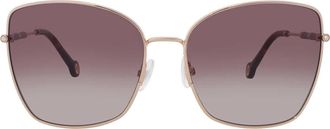 Carolina Herrera Brown Gradient Butterfly Ladies Sunglasses HER 0133/S 0000/HA 59