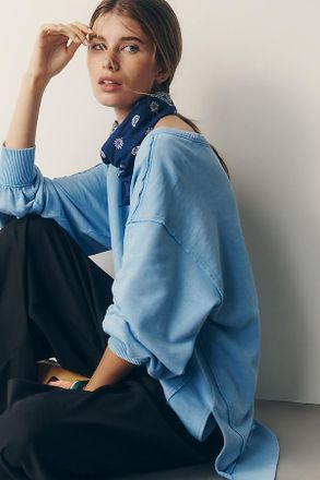 Pilcro Hudson 100% Cotton Oversized Popover Top