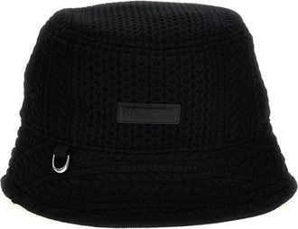 Jacquemus Le Bob Belo Bucket Hat - unisex - Accessoires - Zwart - Maat: ONE Size Nylon