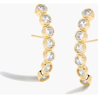 Yoj Averto Face On Stud Earrings in Gold And Crystal at Nordstrom
