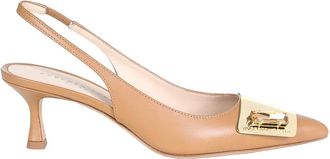 Roberto Festa Milano Chanel Slingback In Softy Camel