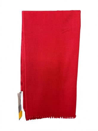 Bajra Womens Ball Stole Pashmina Scarf In Mex Red