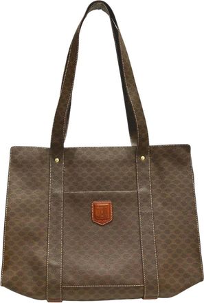 Celine Brown Pvc Tote Bag (Pre-Owned)