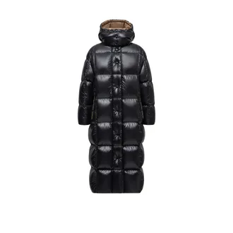 Moncler Parnaiba Hooded Long Down Jacket Black Size 00