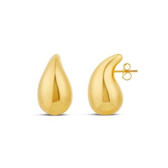 SHYMI Tear Drop Statement Earrings - 14K Gold Filled, Rhodium Plated, Lightweight, Day to Night