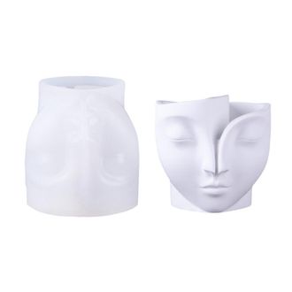 OEM Maceta De Silicona De Cara Redonda, Molde Artesanal, Textura