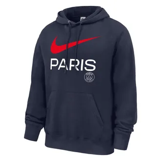 Nike Paris Saint-Germain Club Fleece Nike Mens Pullover Hoodie in Blue | M31233P062PSGF-NVY