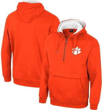 Colosseum Mens Colosseum Orange Clemson Tigers Half-Zip Hoodie at Nordstrom, Size X-Large