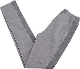 Paco Rabanne Grey Stretch Knit Slim Fit Trousers Size XXS