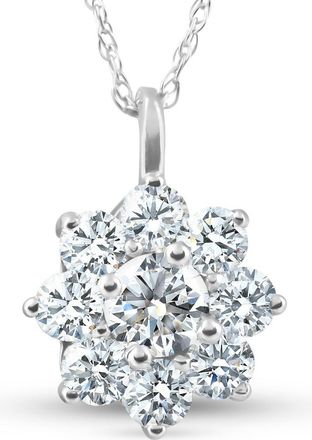 Pompeii3 5/8Ct Diamond Halo Pendant White Gold 14k 18 Necklace
