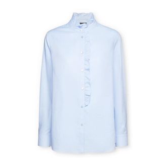 Elena Miro Dames, Blouses & Shirts, Blauw, Maat: 7XL