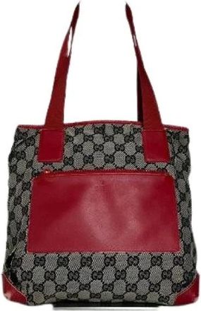 Gucci Pre-owned Tote Bags, female, Gray, Size: ONE SIZE Pre-owned Vintage Handbag