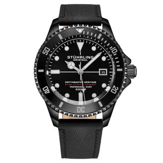 St&uuml;hrling Aquadiver Automatic Black Dial Mens Watch M17101
