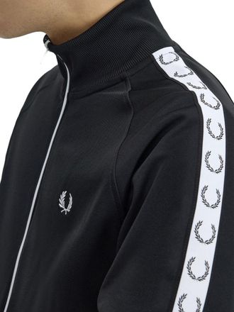 Fred Perry Logo-Embroidered Sweatshirt - Black
