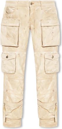 The Attico Essie jeans - Dames - Regular Fit Jeans - Beige - W26 - Jeans